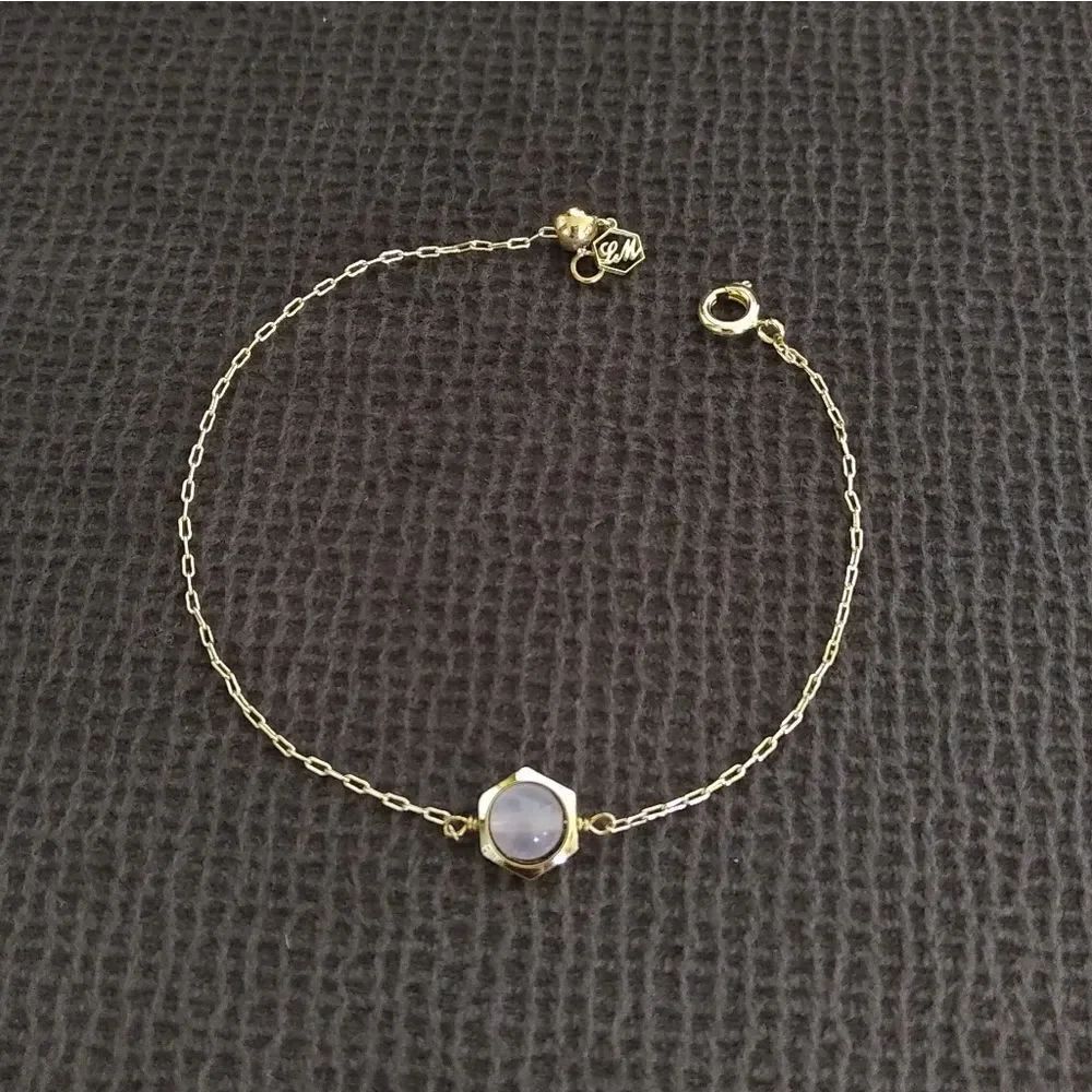 La Meno Hexagon Rose🌹Quartz💎Bracelet